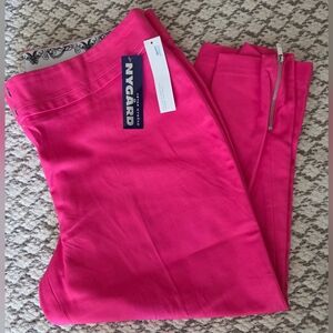 Peter Nygard Vibrant Pink Ankle Pants NWT